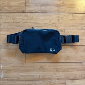 Black Nylon Waist Pack - Compact Belt Bag